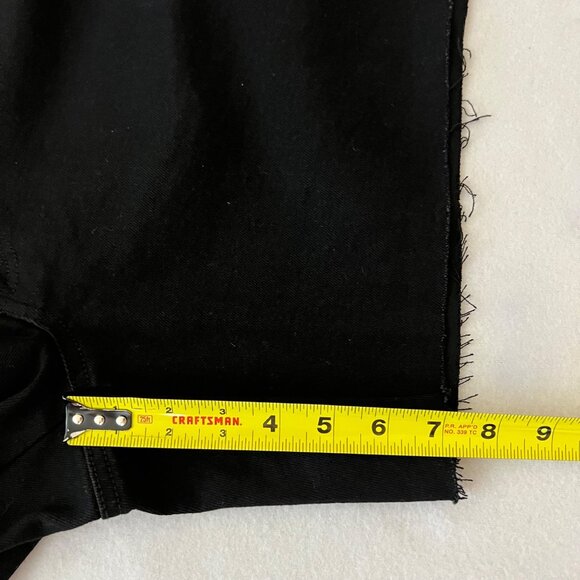 Time Tru Women's Maternity Distressed Raw Hem Stretch Black Shorts Size XXL NWT - Picture 11 of 11